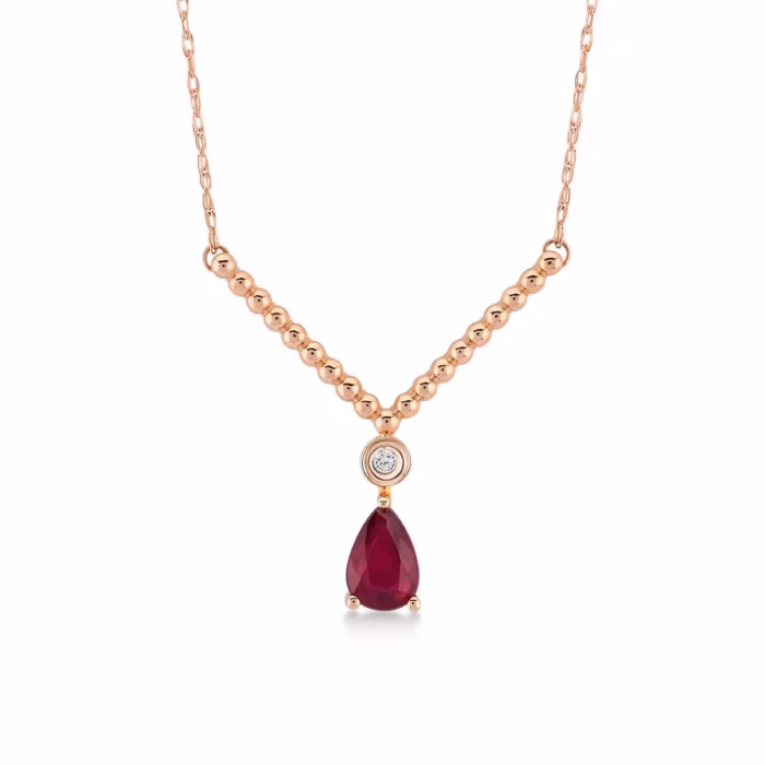 0.50 karat pırlanta  kolye 14 ayar rose altın zincir